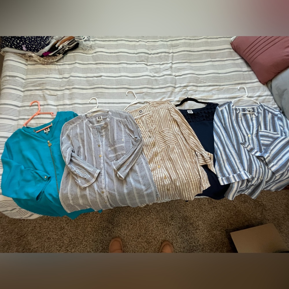 Anne Klein Quarter Sleeve Blouse Bundle (5 total)